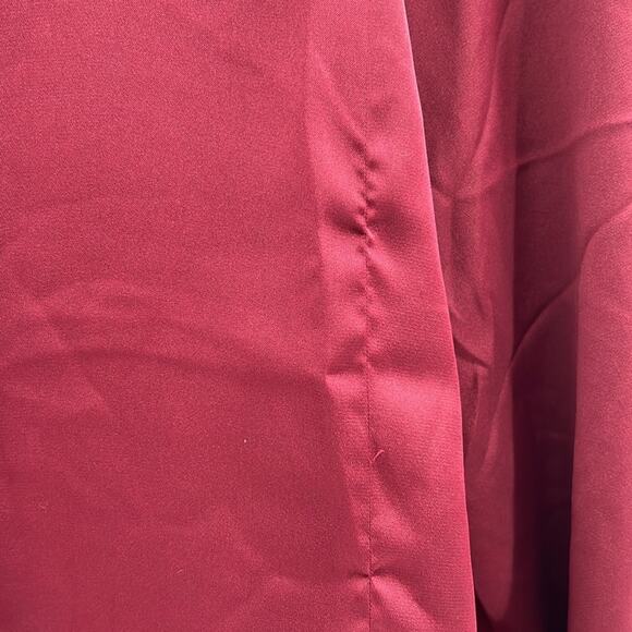 J. Crew Women's Drapey satin button-up top - Vintage Burgundy - Small - NWT - Picture 4 of 9